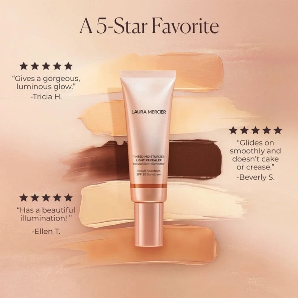 Laura Mercier Tinted Moisturizer Natural Skin Illuminator SPF 25 - 4W1 Tawny NWB